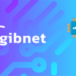 Gradient purple-to-blue hero with circuit patterns, featuring the 'tgibnet' logo text and a blue eSIM chip on the right labeled 'eSIM'