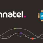 Anatel logo with an eSIM chip icon on a dark background and colorful connectivity waves (5G+).