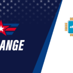 Patriotic banner: dark blue left with stars, red star logo, bold 'CHANGE' text; white right area with a blue diagonal stripe and an eSIM chip icon.