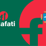 Fatafati logo on a green and red background with a blue eSIM chip illustration