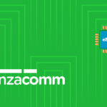 Brand graphic: the 'tanzacomm' logo on a green circuit-pattern background with a blue eSIM chip on the right side.