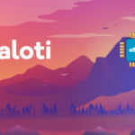 Sunset purple mountain landscape with bold 'Maloti' text on the left and a blue eSIM chip icon on the right.